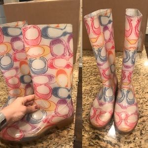 Coach Tall Rain Boots